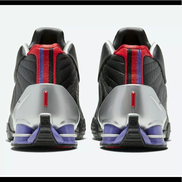Nike Shox BB4 QS Raptors Mens Black Silver CD9335 - Picture 9 of 9